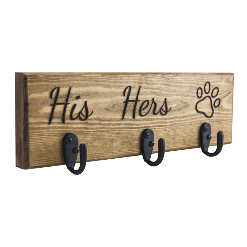 Engraved Key Organizer His/Hers/Paw Print