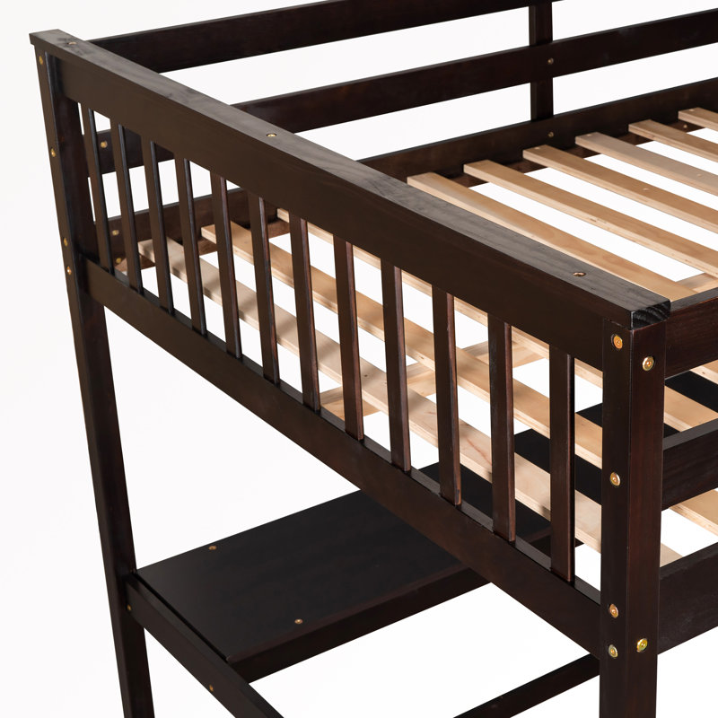 Lit mezzanine double avec bureau intégré Harlod