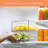 Sorbus Fridge Drawers - Clear Stackable Pull Out Organizer Bins - Food Storage Containers for Kitchen, Refrigerator, Freezer, Vanity Organization and Storage (4 Pack | Medium)