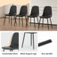 Ensemble de 4 chaises de salle à manger modernes et minimalistes