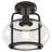 Coletti 1 - Light Modern Glass Drum Semi Flush Mount Ceiling Light Fixture for Dinning Room Living Room Bedroom Hallway Entryway Kitchen-84587451