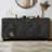 Carved Flower Door Large Storage Cabinet With Metal Handle Suitable For Living Room, Kitchen, Entryway(BLACK)