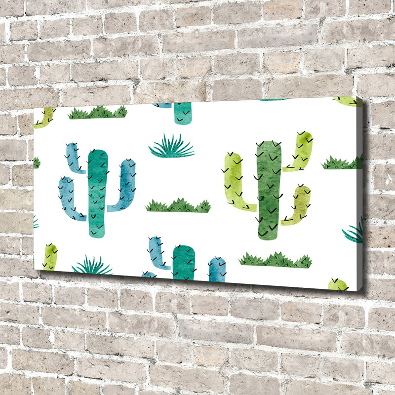 Cacti - Wrapped Canvas Print, Canvas, 70cm H x 140cm W