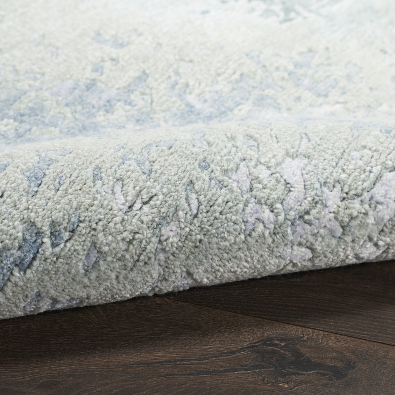 Nourison Tinita 2'3" x 8' Blue Green Modern Indoor Rug, Runner 2'3" x 8'