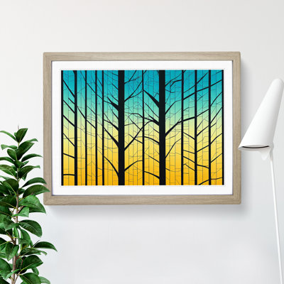 Exceptional Abstract Forest - Single Picture Frame Painting