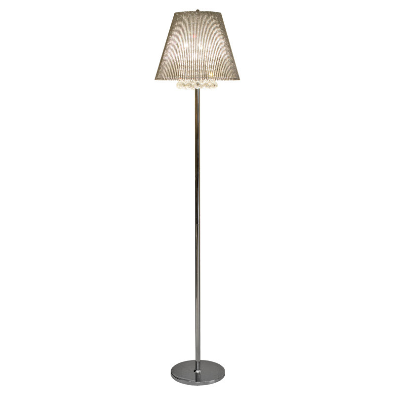 Peter 162cm Chrome Traditional Floor Lamp