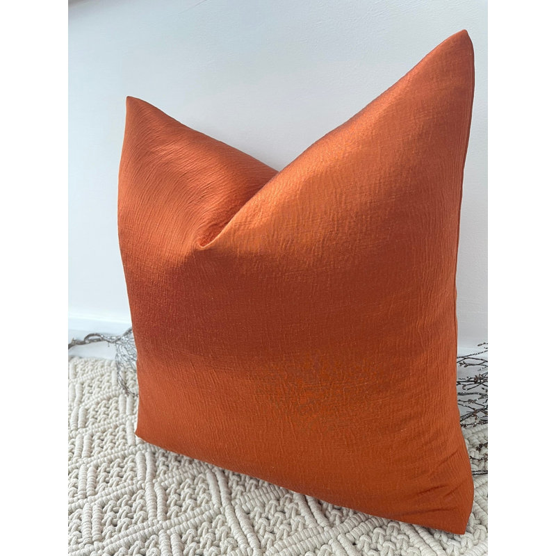 Abstract Square Cushion Cover, Orange 