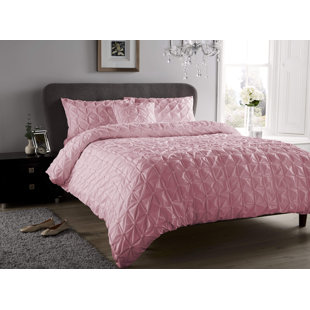 Polyester No Pattern Duvet Cover Set with Pillowcases