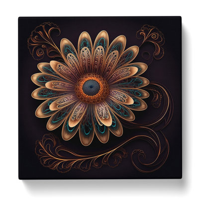 Daisy Ornamental Art No.1 - Wrapped Canvas