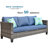 Cushion Color Wood Premium All-Weather Wicker 7 - Person Patio Conversation Set with Cushions-1345884890