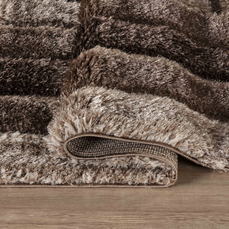 Kiawah Geometric Shag Area Rug, Rectangle 160 x 230cm