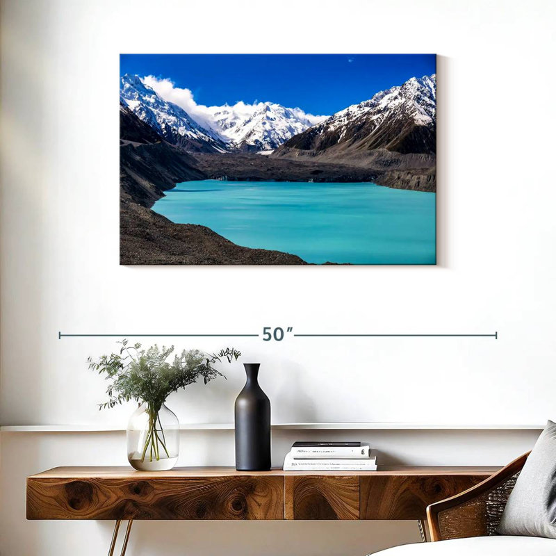 Bleu Nicci, lac Tasman, H 24 po x l 36 po