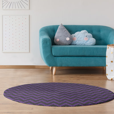 Chenille Chevron Indoor Rug
