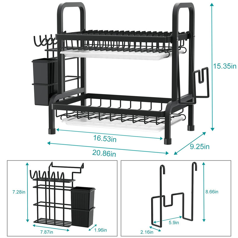 Madisyn Stainless Steel Dish Rack