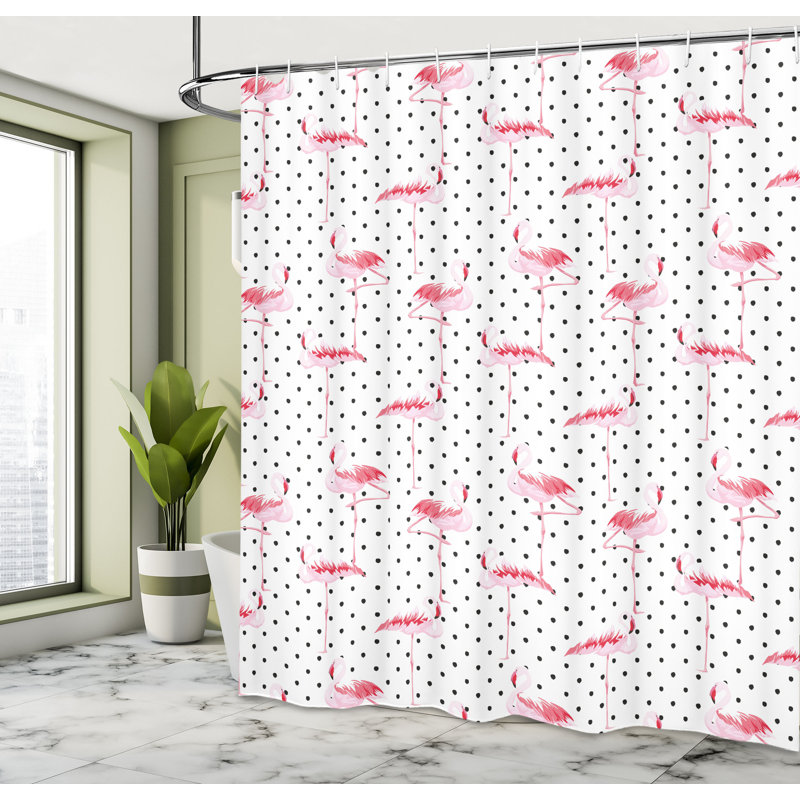 Shower Curtain with Hooks Included, 84"H x 69"W