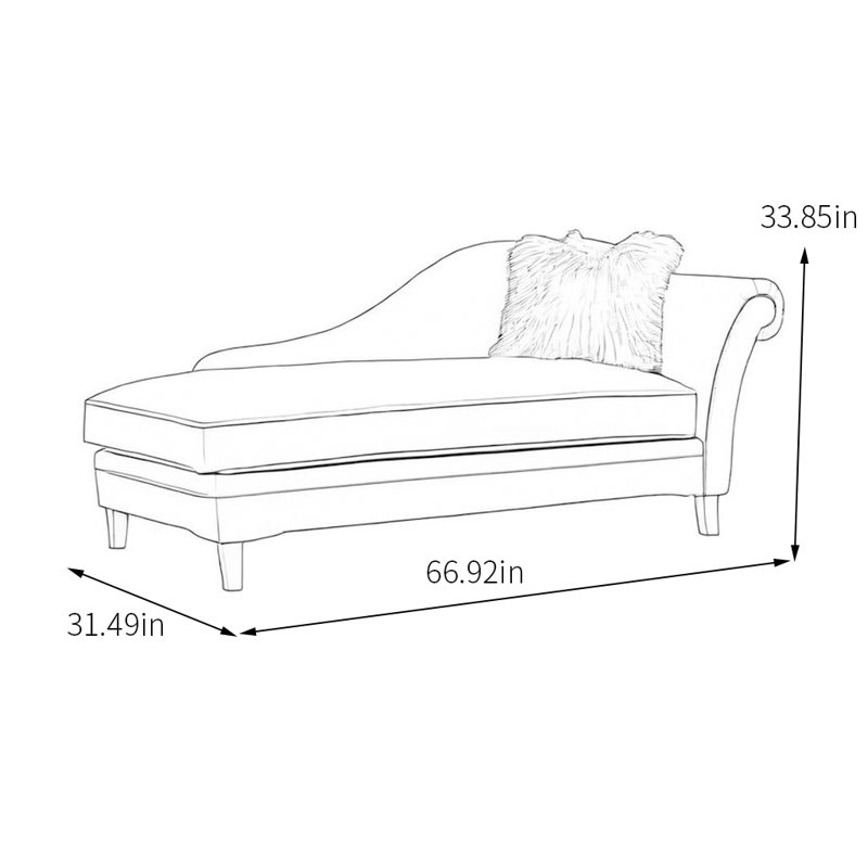 High density sponge sofa solid wood frame, Right Hand Facing