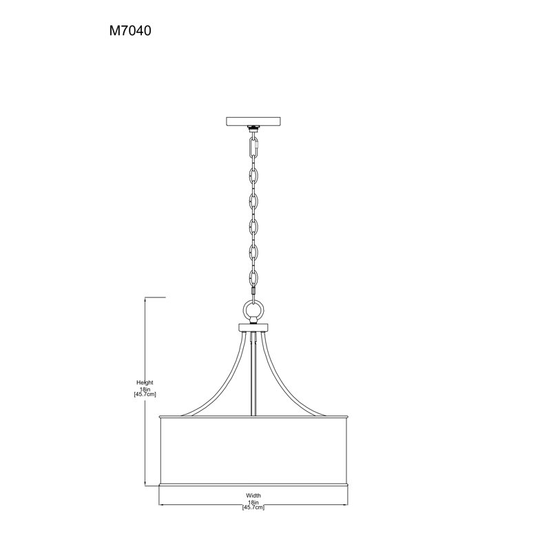 Meridian 4-Light Millom in Brushed Gold, Gold