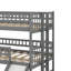 Lit triple double / double / double avec échelle intégrée et glissoire-1122977150