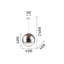 1 - Light Silver Globe Pendant-61798270-61798266