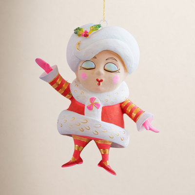 Glitterville Mini Madame Noel Ornament 