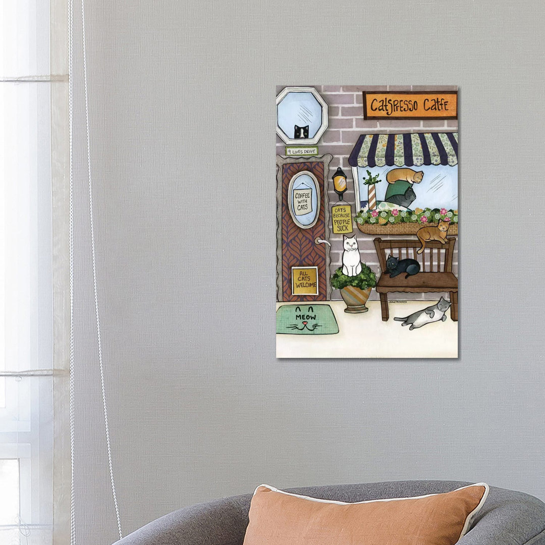 Cats by Jamie Morath - Print on Canvas