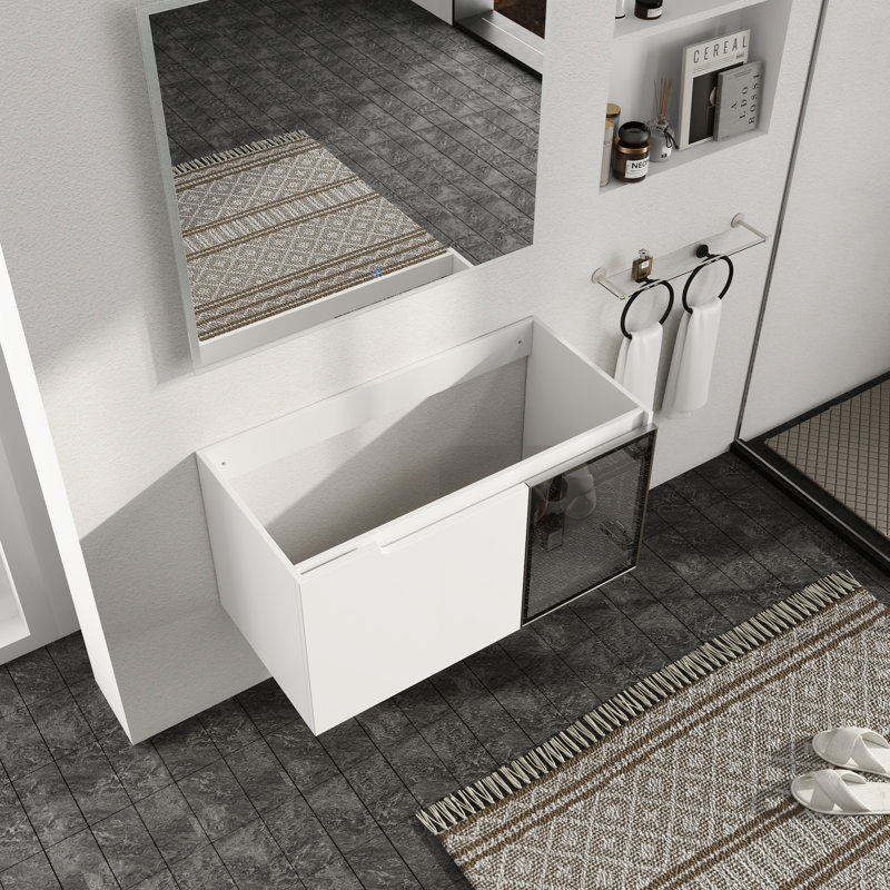 Base de meuble-lavabo mural simple 36 po Caelum