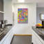 Winston Porter «Hanging Around psychedelic Sloth» par Rebecca Wang, art mural en verre acrylique, ACR-39572-880141343