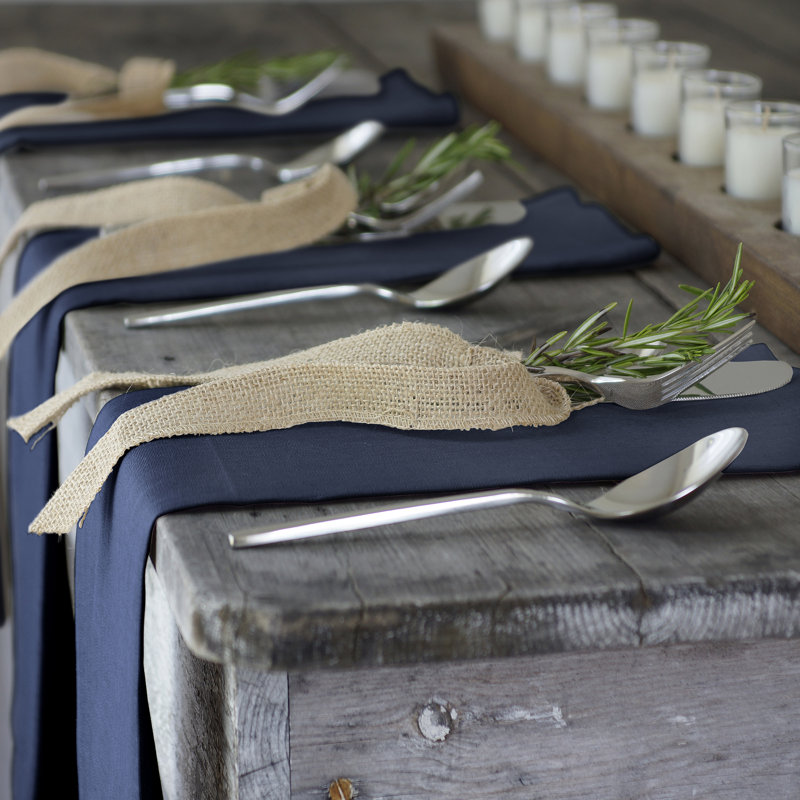 Indigo Linen Box Napkin Set of Four