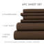 Ensemble de draps ultra-doux double brossé 6 pièces - Pochette profonde, infroissable, literie résistante à la décoloration-863243132-863243130