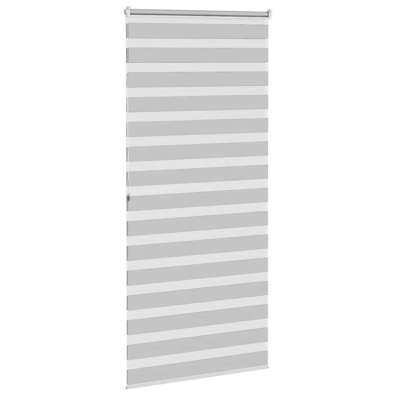 George Oliver Zebra Blind Polyester, 110cmW x 200cmL, Light Grey