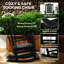 Chaise berçante d'extérieur Outsunny (excluant la table)-582730923