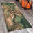 Vibrant Abstract Art Printed Rug with a Soft Non-Woven Texture Ideal for Adding a Splash of Color to Your Living Space