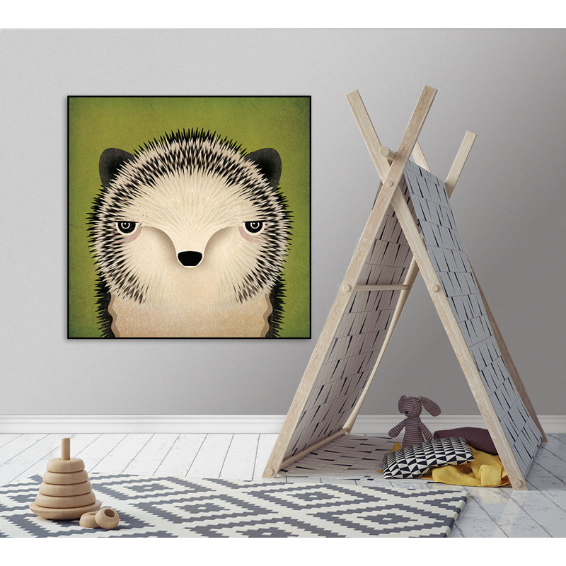 «Baby Hedgehog» par Ryan Fowler - reproduction encadrée sur papier, H 20 po x l 20 po
