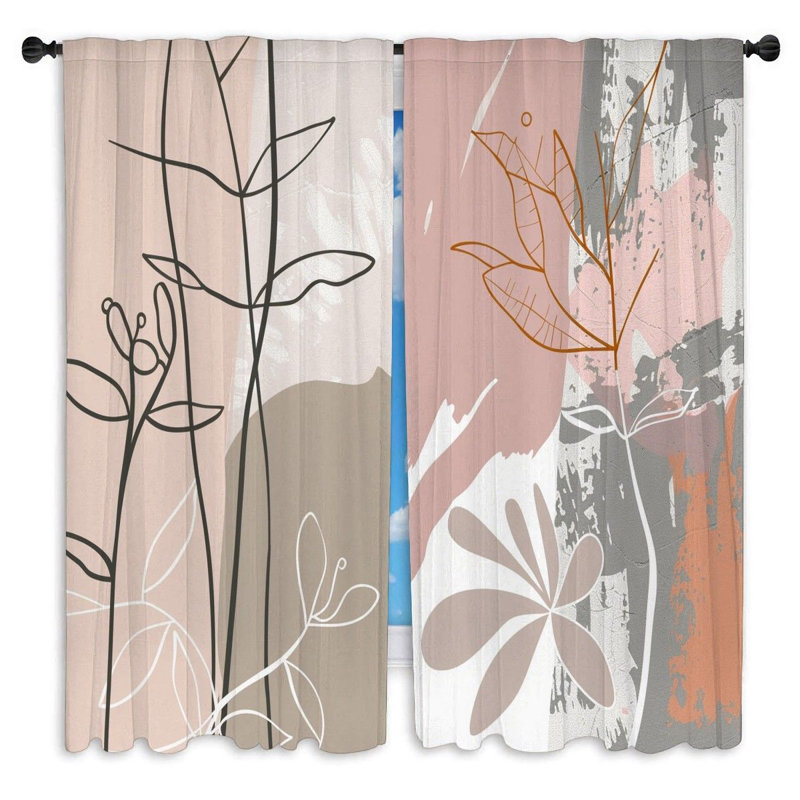 Paire de rideaux obscurcissant en polyester Taigon, L 20 po x L 52 po