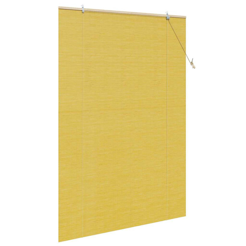 Bamboo Venetian Blind, Yellow, 220cm L x 140cm W