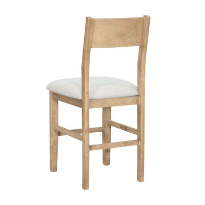 Ensemble de table de salle à manger à hauteur de comptoir 5 pièces Farmhouse avec 1 table rectangulaire et 4 chaises pour petits espaces