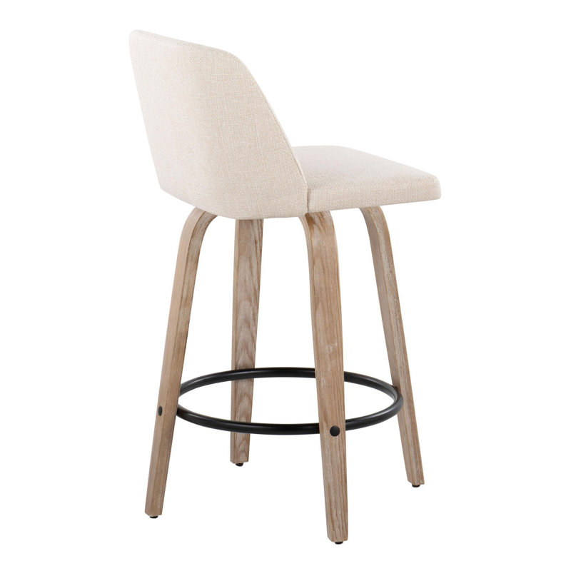 Lakyia Swivel Upholstered Counter Stool