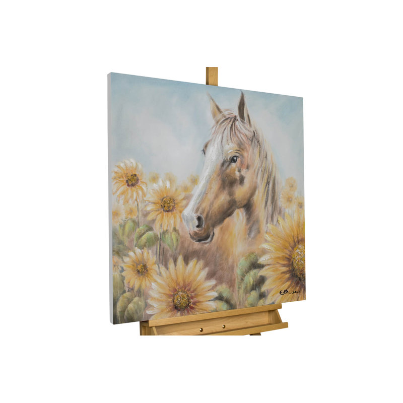 Hand-painted acrylic painting Blooming Freedom