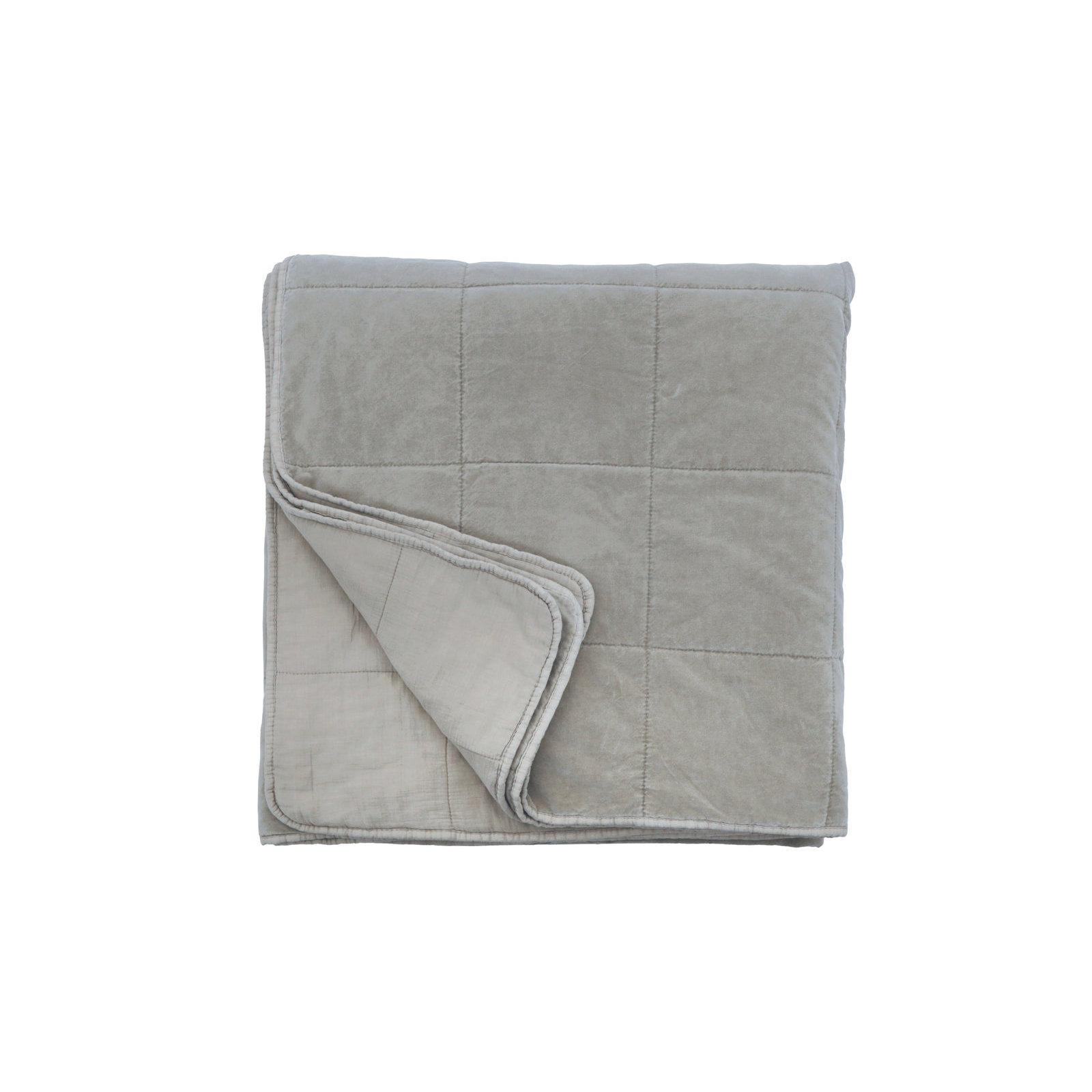 Amsterdam Velvet Coverlet, Twin Coverlet/Bedspread, Shore Blue