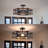 3-light Semi Flush Mount Light 