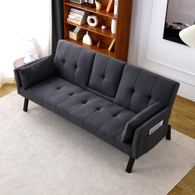 Canapé-lit compact et pliable avec deux modes et rangement parfait pour les petits appartements