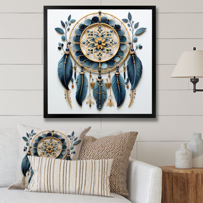 " Blue Dream Catcher Minimalist Serenity II "
