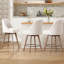 Tabouret pivotant rembourré Mangu (ensemble de 2)-24827790