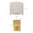 1-Light Flush Mounted Linen Wall Sconce