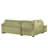 L-Shaped Sleeper Sofa with Storage Ottoman, 2-in-1 for Small Spaces-346176405