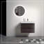 Meuble-lavabo de salle de bain avec lavabo, grand meuble-lavabo flottant mural