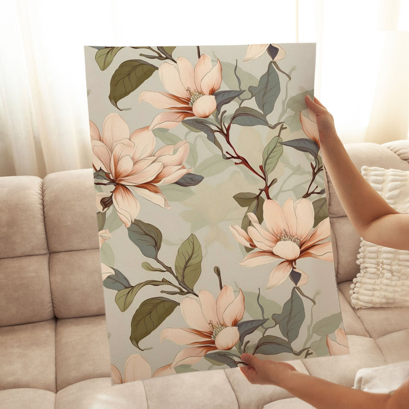 «Floral Floral Symphony Dreams III», reproduction d'art moderne sans cadre, H 7 po x l 5 po
