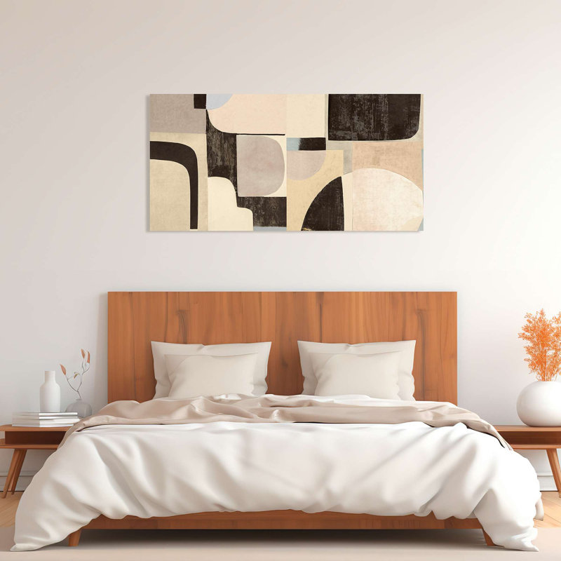 Geometric And Abstract Art: Pale Winter by Steve Roja - Wrapped Canvas Print, 35cm H x 70cm W x 4cm D