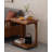 26.57" Brown Rectangular Solid Wood End Tables