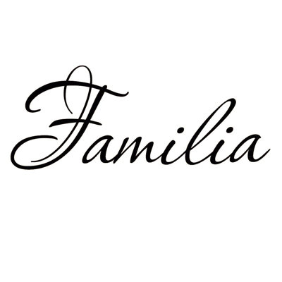 Décalcomanie murale famille espagnol familia
